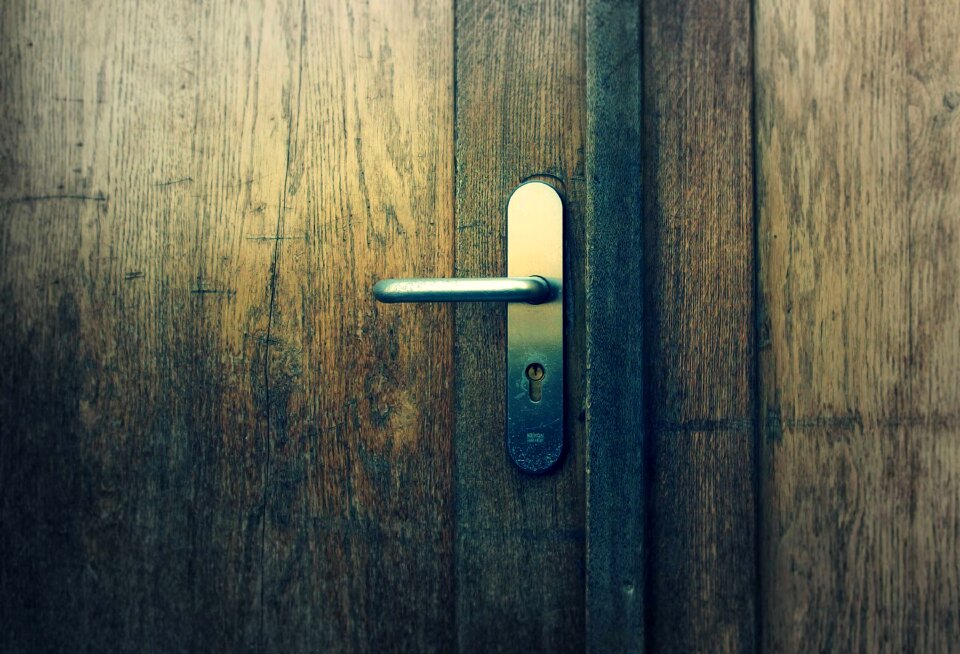 Wooden Door With Handle