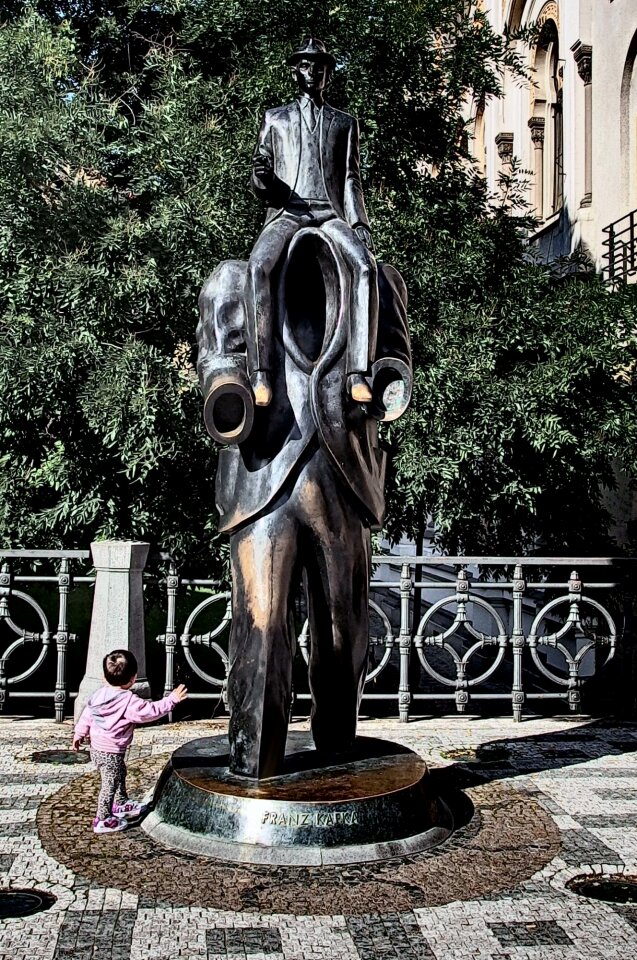 Franz Kafka Statue In Prague