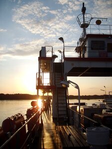 Sunset On The Ship
