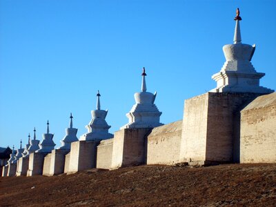 Stupa Wall Of Erdene Zuu photo