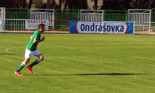 Footballer prepares to excavation
