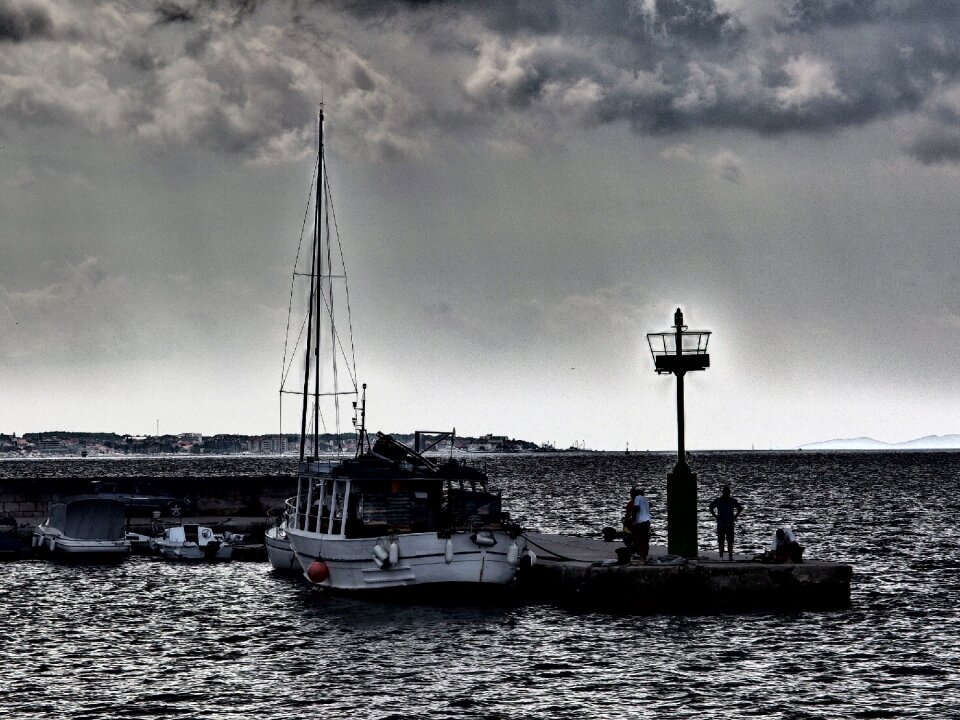 Ship And Lighthouse photo