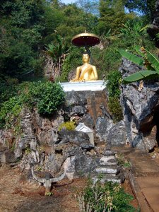 Golden Buddha in Thailand photo
