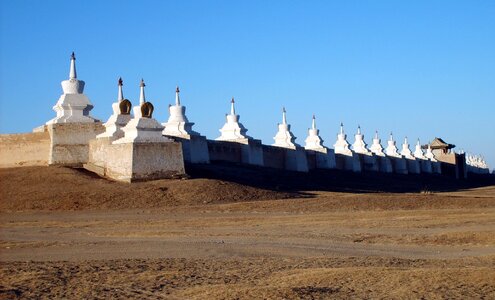 Stupa Wall in Erdene Zuu photo
