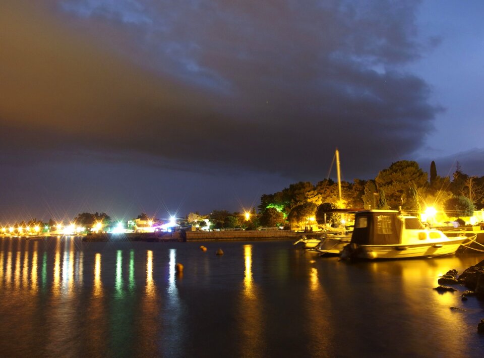 Sea Waterfront at Night
