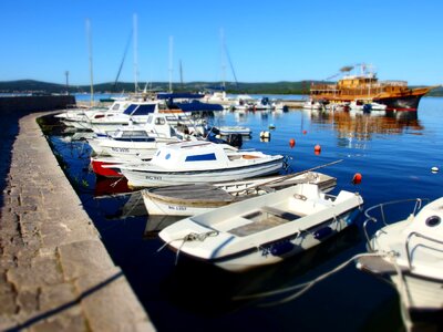 Boats in Harbor photo