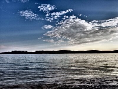 Sky with clouds over the sea
