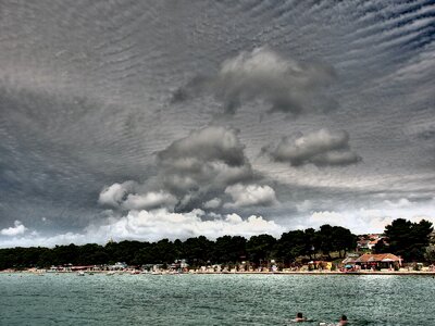 Clouds and Beach photo