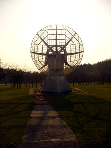 Sunset and Radio Telescope
