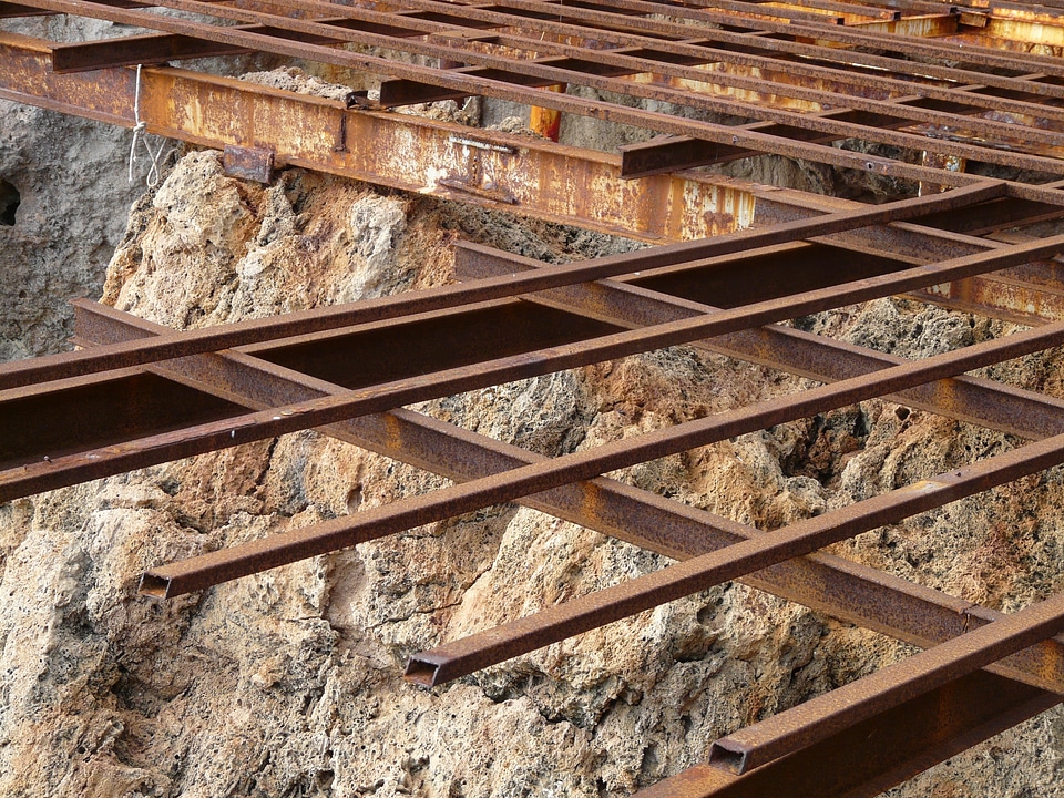 Steel mesh grid metal
