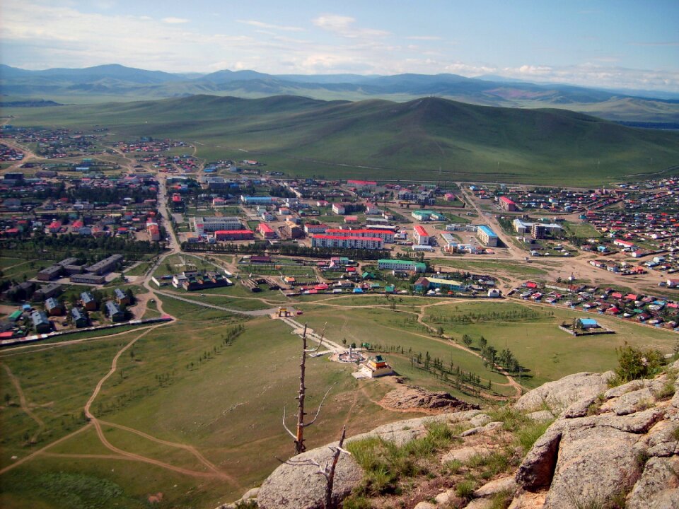 Bird’s-eye view of the city