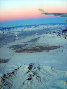 Ulaanbaatar from the aircraft photo