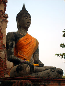 Statue of Buddha in Ayutthaya photo