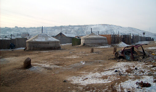 Yurts in cemetery – Ulaanbaatar photo
