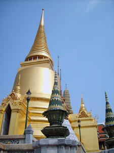 Golden stupa in Bangkok photo