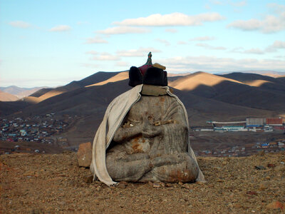 Small Buddha statue in Ulaanbaatar photo