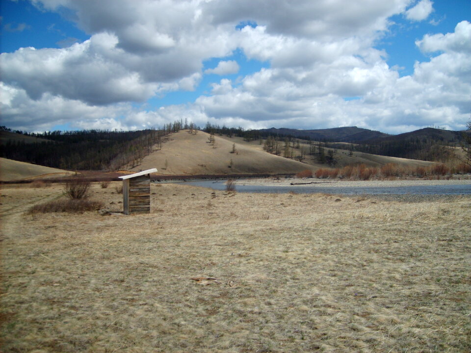 Dry toilet in Mongolia