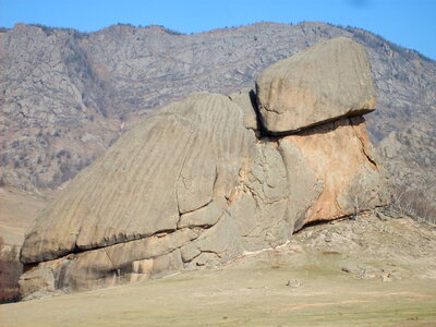 Turtle rock in Mongolia photo