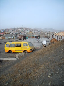 The suburb of Ulaanbaatar, Mongolia.