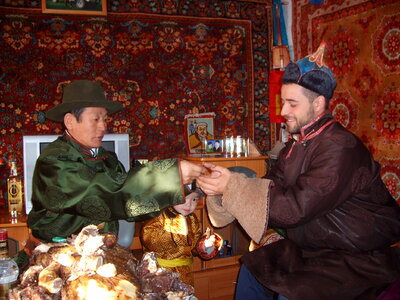 Mongolian new year ceremony photo