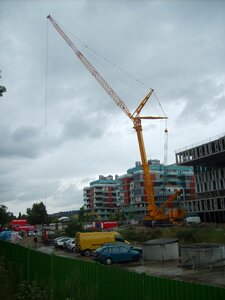 Construction crane in Prague