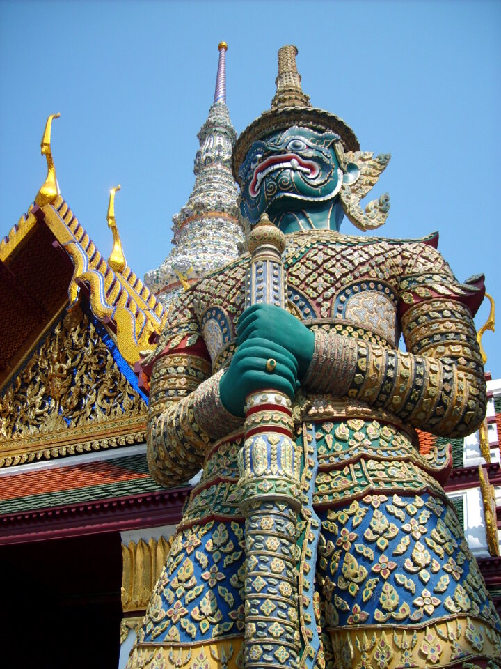 God statute in Gand Palace in Bangkok