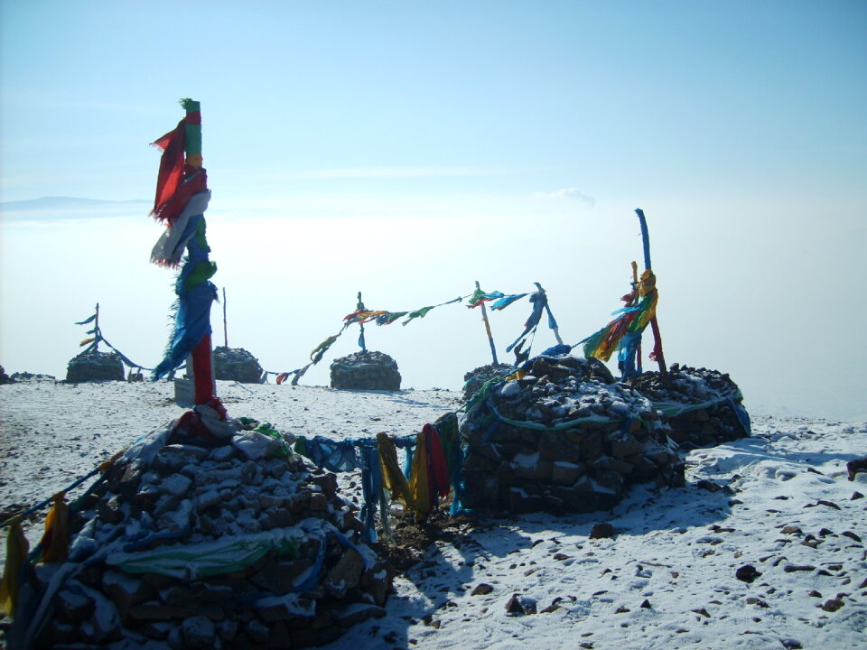 Sacred shaman place in Mongolia photo