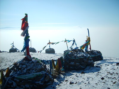 Sacred shaman place in Mongolia photo