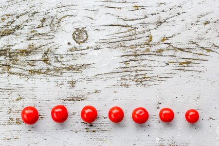 1 Cherry tomatoes & hot friends cherry wooden texture photo