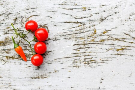 chilly Cherry tomatoes & hot friends cherry photo