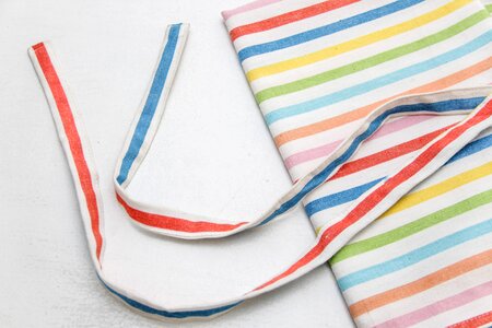 2 apron kitchen accessories Colorful photo