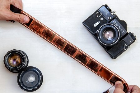 3 old Retro camera analog