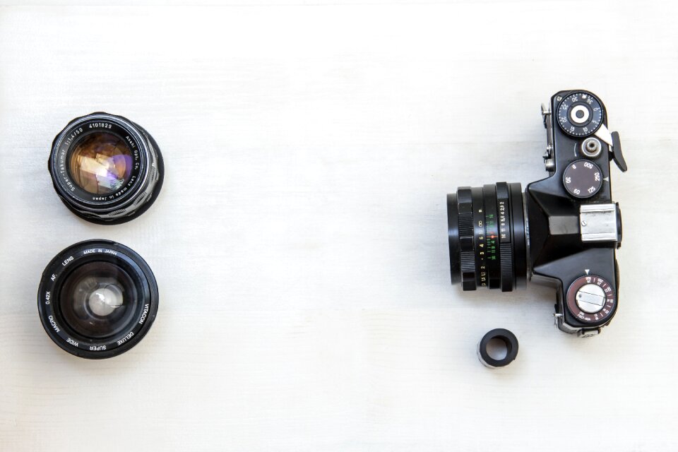 old Retro camera lens