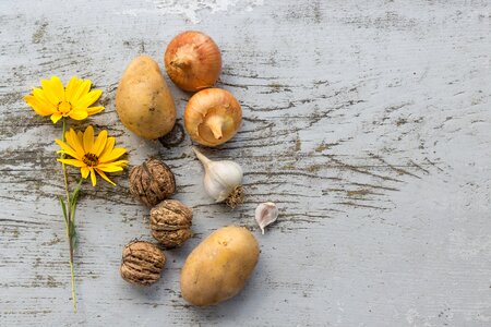 potato Mostly veggies wooden texture photo