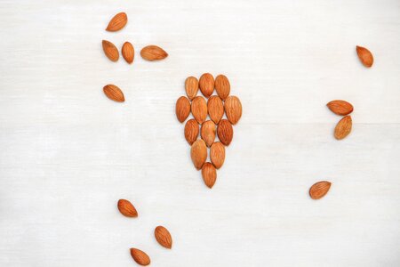 1 seeds Homemade food on white