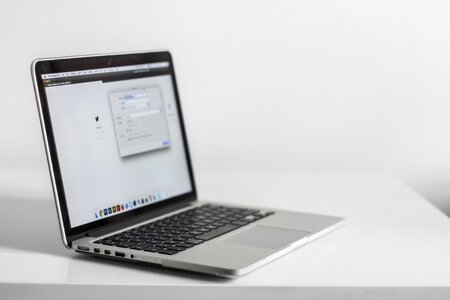 2 MacBook Office space clean photo