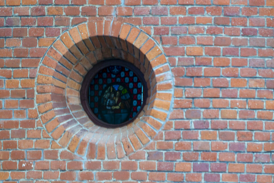 Brick eyelet of church
