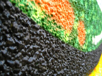 Ragged painted wall