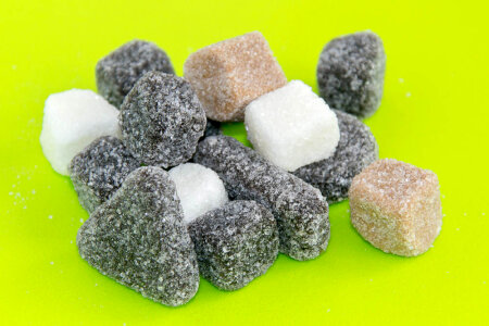 Sweet and salty liquorice candy