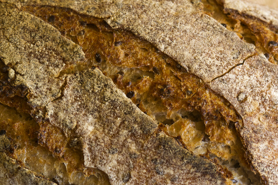 Whole grain baked bread