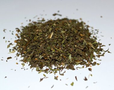 Heap of dried thyme photo