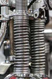 Custom chopper shock springs photo