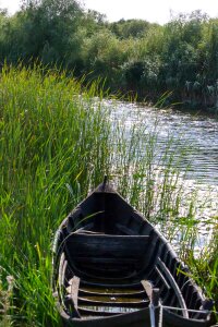 Old and battered wooden boat