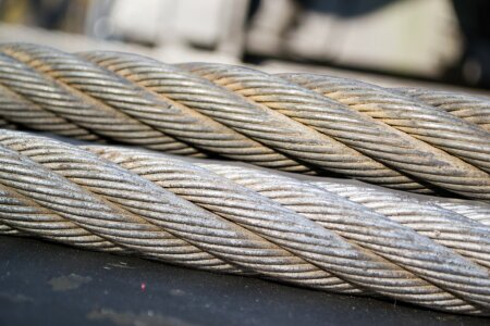 Steel wire ropes photo