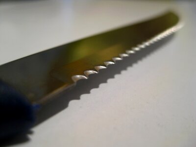 Kitchen knife blade photo