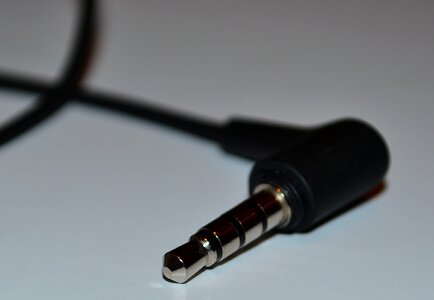 Jack plug for audio cable photo