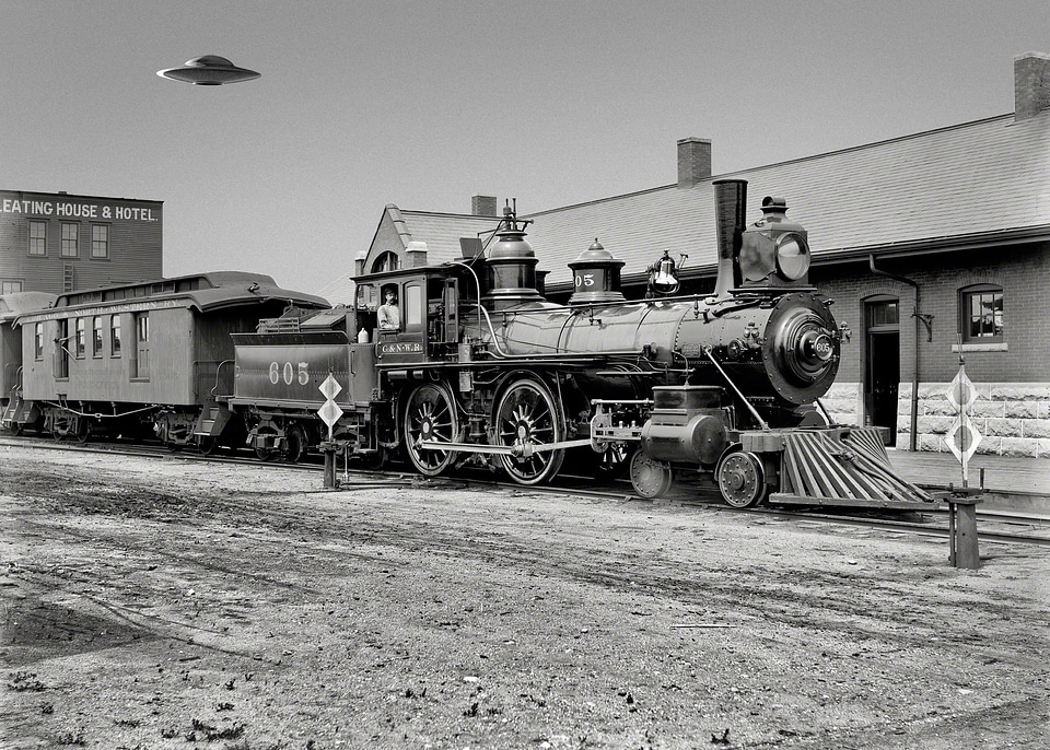 Steam train locomotive old