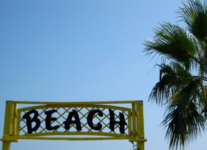 Beach sign