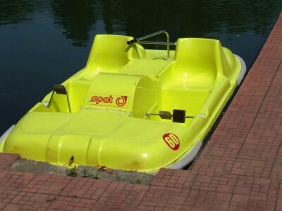 Yellow little boat