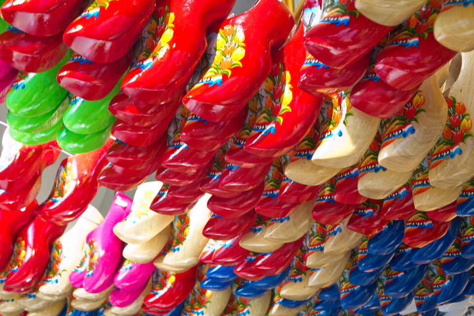 Dutch clogs on display